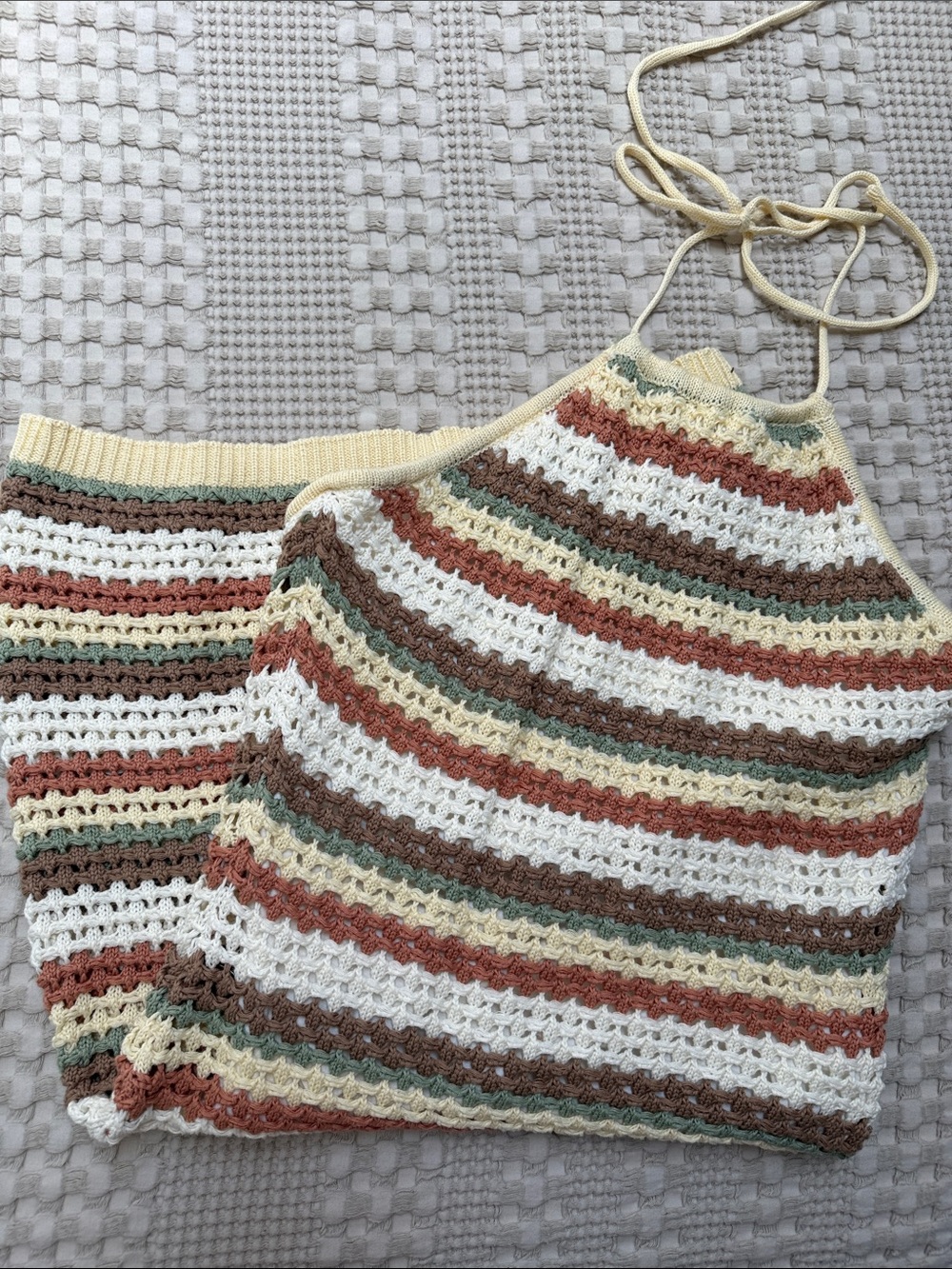 Promesa Crochet Halter Mini Dress New - Picture 6 of 6